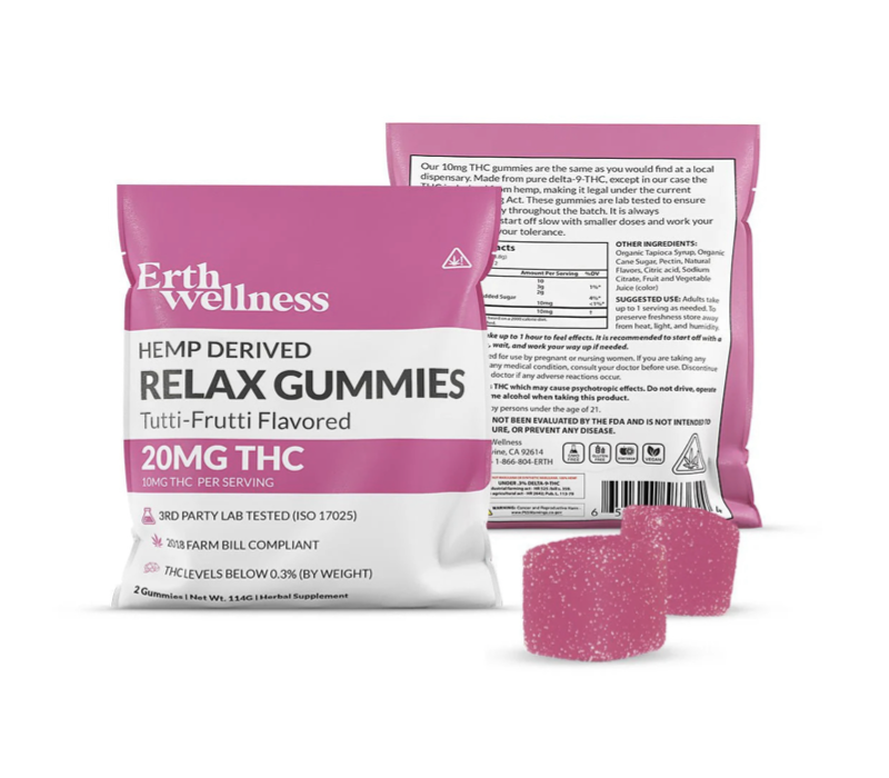 Erth Wellness 2ct Gummies / Tutti-Frutti